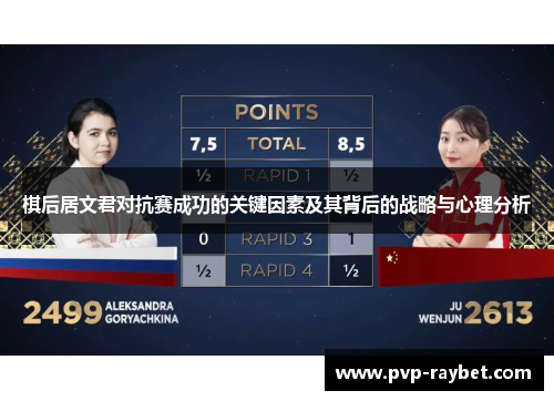 棋后居文君对抗赛成功的关键因素及其背后的战略与心理分析